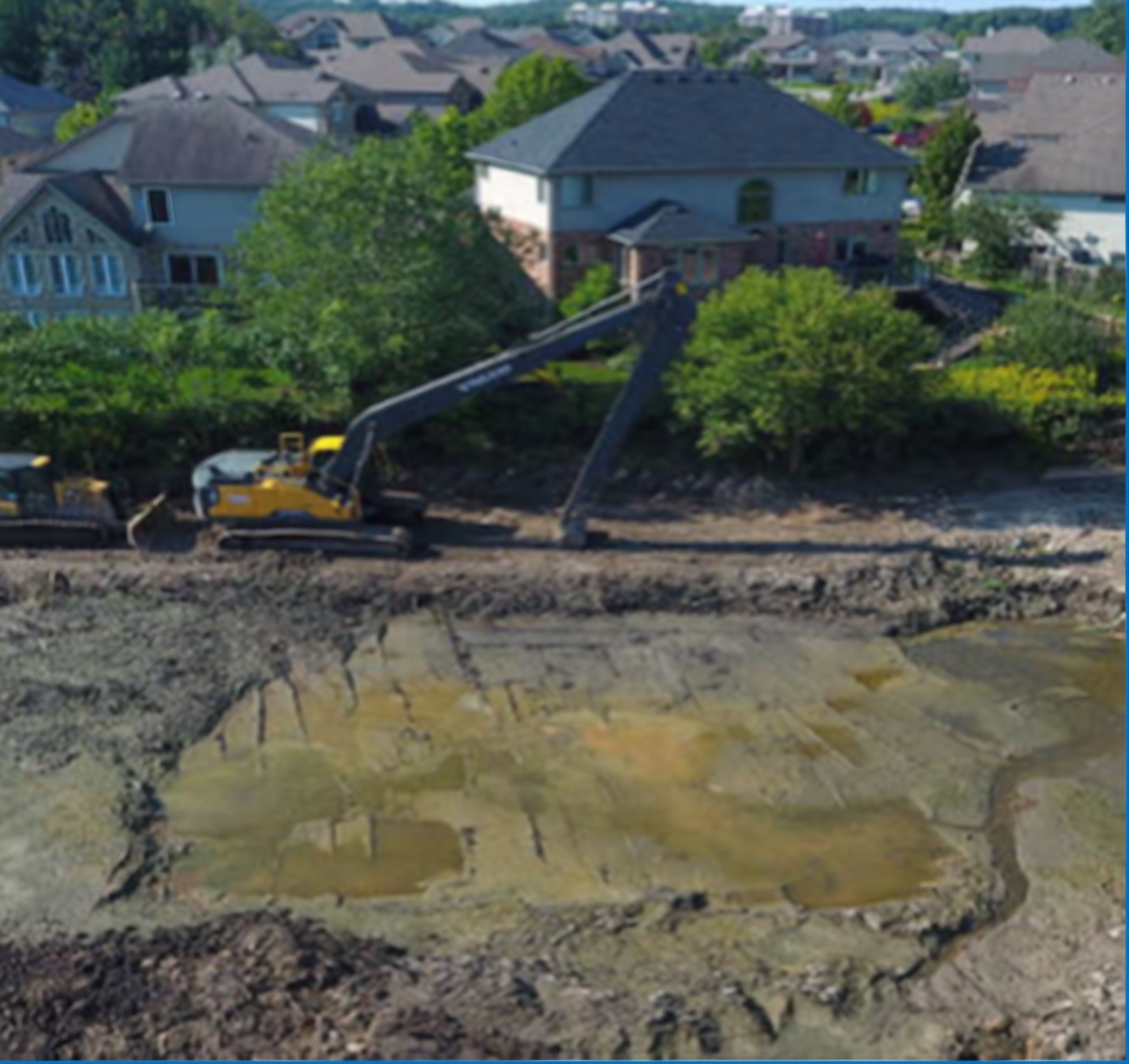 Stabilized ground after Clearflow erosion-control treatment